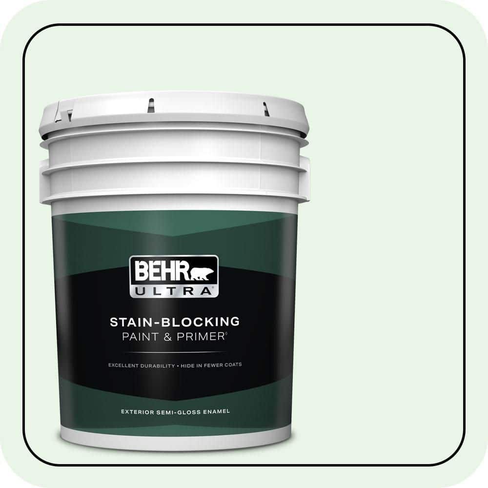 BEHR ULTRA 5 gal. #460A-1 Bubble Semi-Gloss Enamel Exterior Paint & Primer