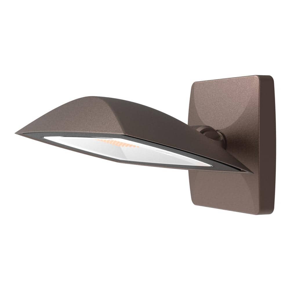 Commercial Electric ARFL 250-Watt Equivalent, 5000-Lumens, Selectable CCT, Integrated LED, Arch Wall Flood Light, Bronze (2)