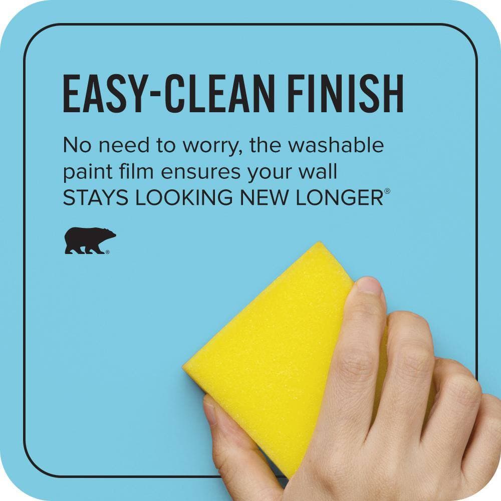 BEHR ULTRA 1 qt. #P490-3 Big Chill Extra Durable Flat Interior Paint & Primer (4)