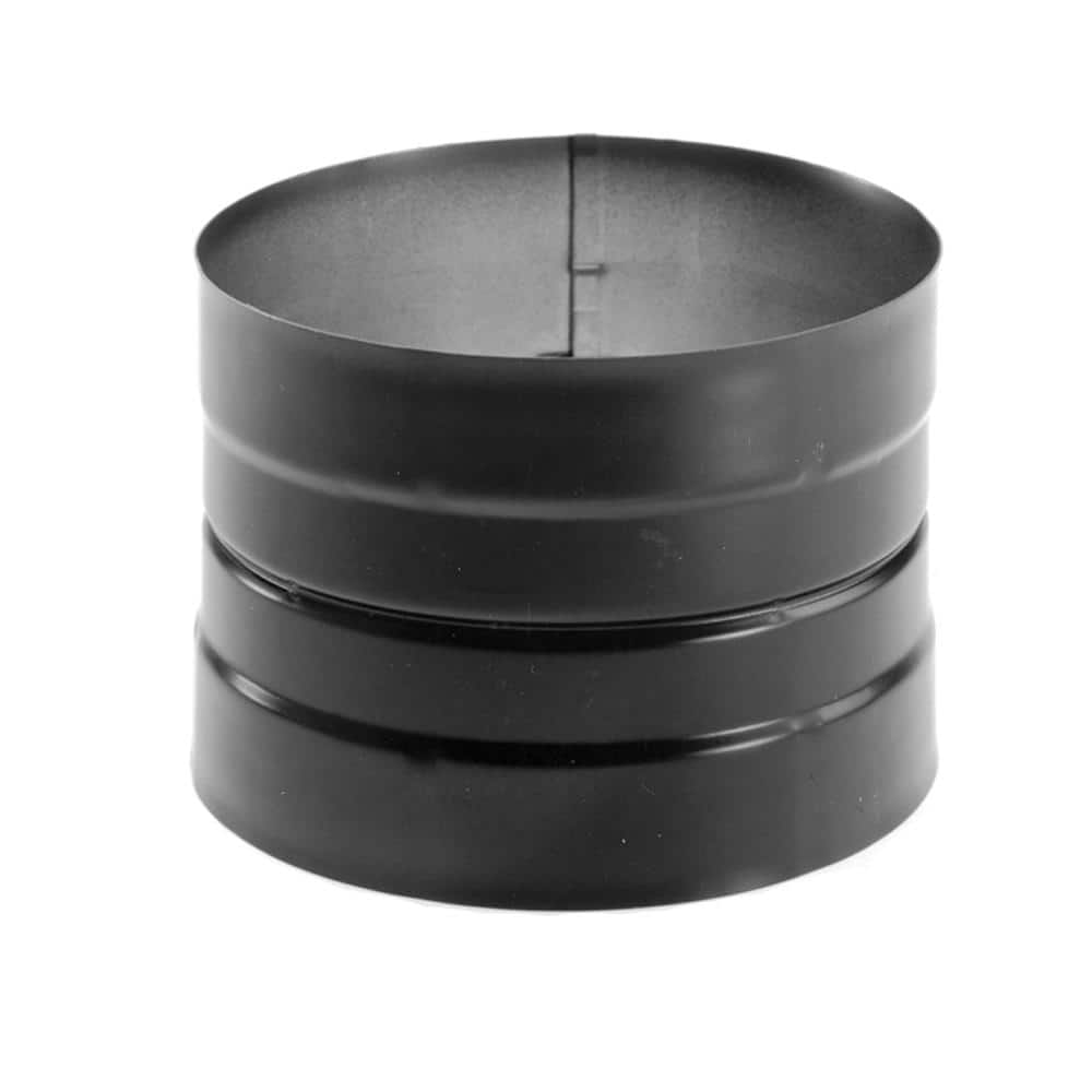 DuraVent DuraBlack Stove Pipe 6in. Diameter Double-Skirted Stovetop Adapter