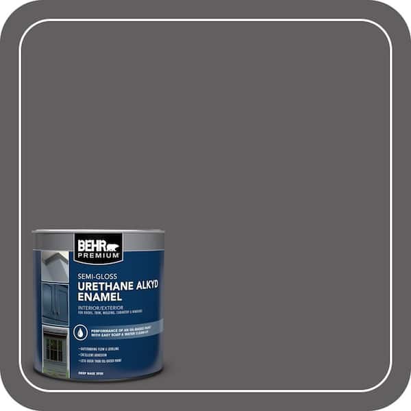 BEHR PREMIUM 1 qt. #T17-10 Shades On Semi-Gloss Enamel Urethane Alkyd Interior/Exterior Paint (2)