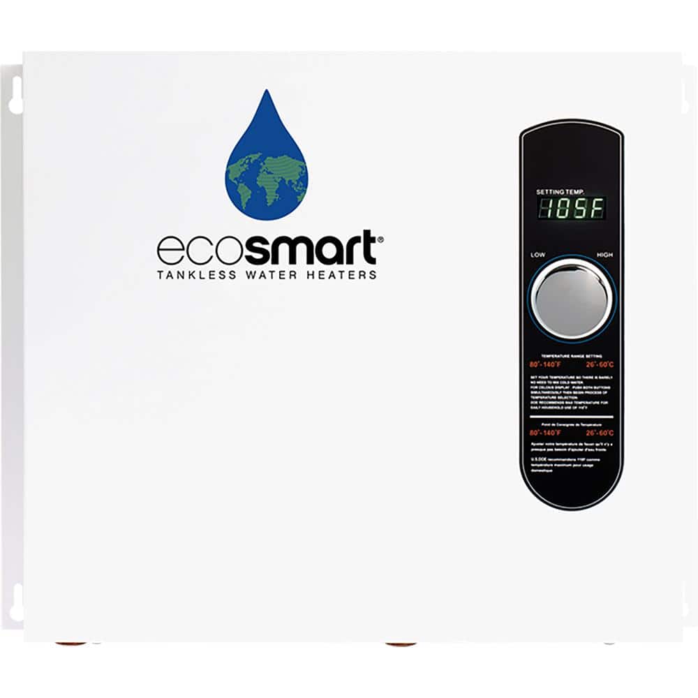 EcoSmart 36 kW 5 GPM 240-Volt Electric Tankless Water Heater with Inline Flow Restrictor
