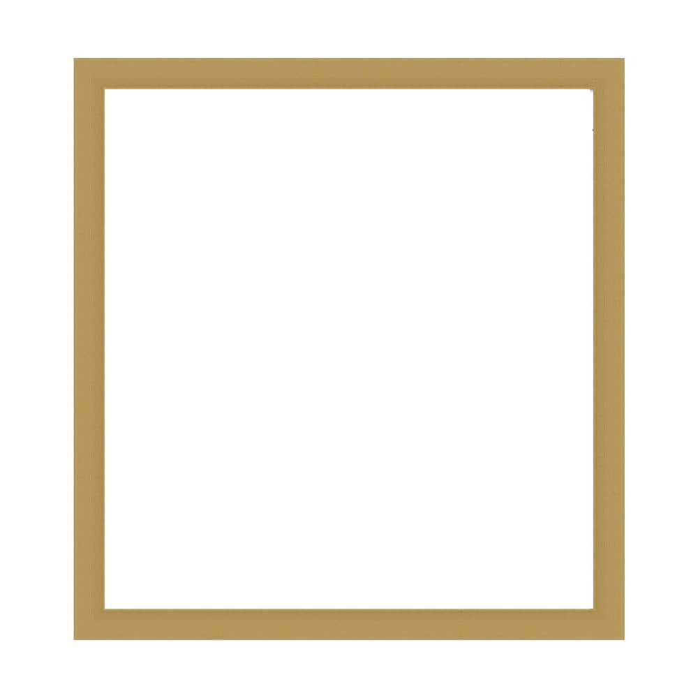 Amanti Art Mirror Makeover Grace Brushed Gold 35.25 in. W x 37.25 in. H Bathroom Mirror Frame Border Kit-Fits a 34x36 mirror (1)