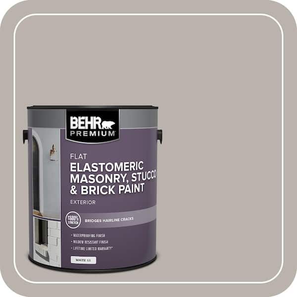 BEHR PREMIUM 1 gal. #MS-84 French Gray Elastomeric Masonry, Stucco and Brick Exterior Paint (2)