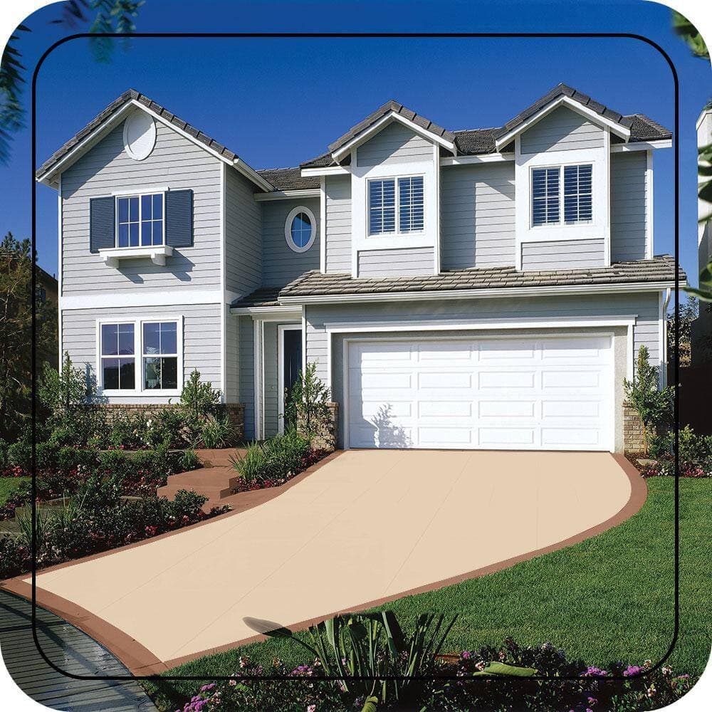BEHR PREMIUM 5 gal. #M260-2 Light Nougat Self-Priming 1-Part Epoxy Satin Interior/Exterior Concrete and Garage Floor Paint (3)
