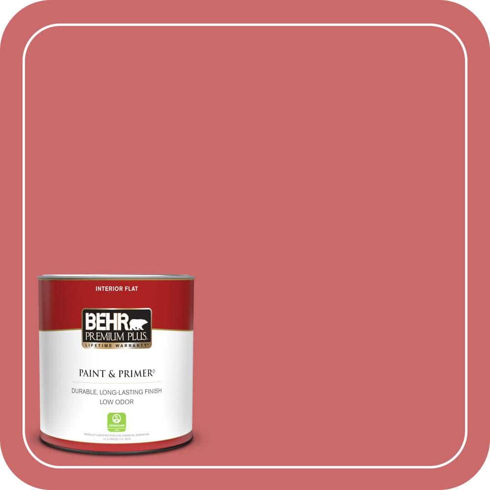 BEHR PREMIUM PLUS #MQ4-02 Strawberry Wine Enamel & Primer Color Sample (1)