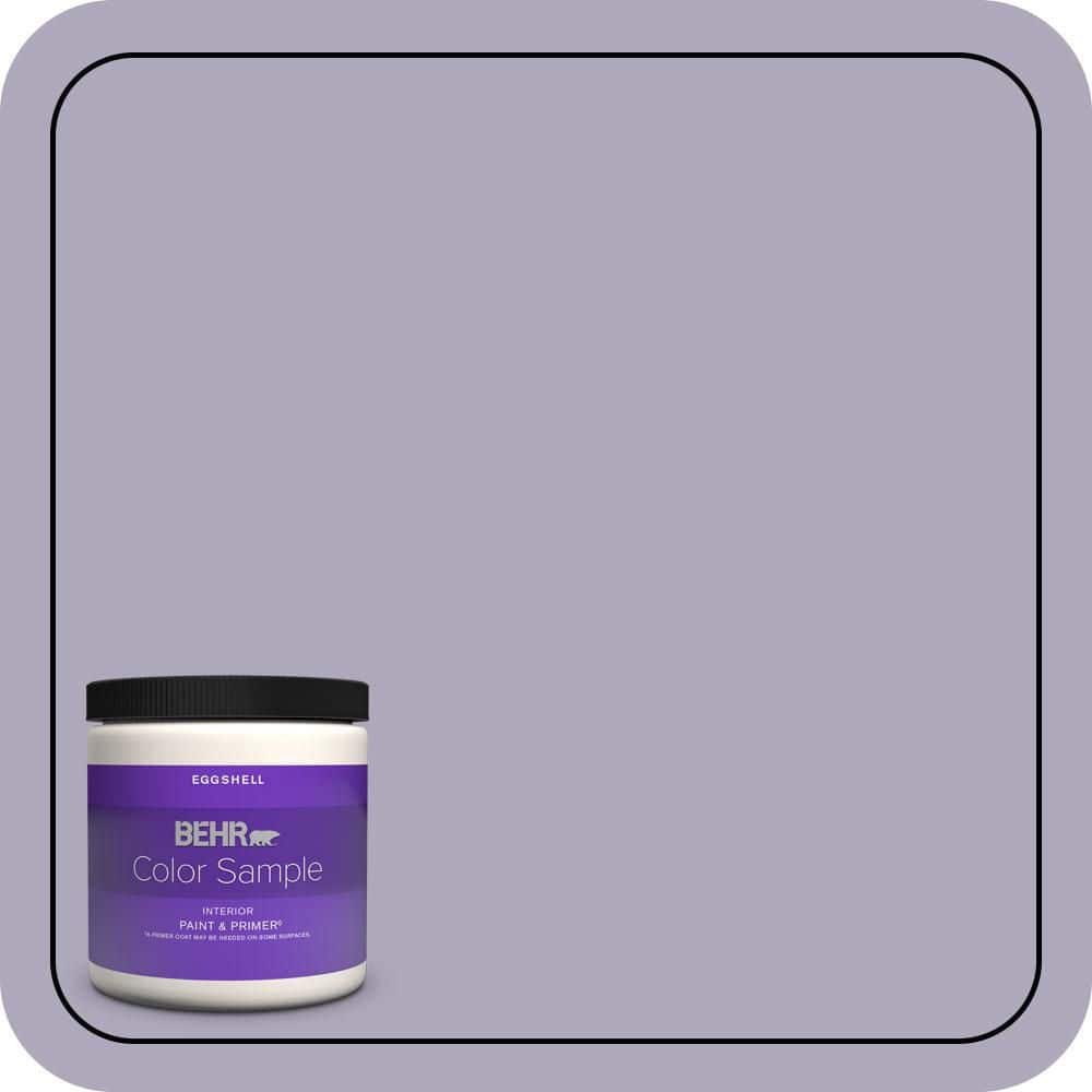 BEHR PREMIUM PLUS 8 oz. #650E-3 Plum Blossom Eggshell Enamel Interior Paint & Primer Color Sample