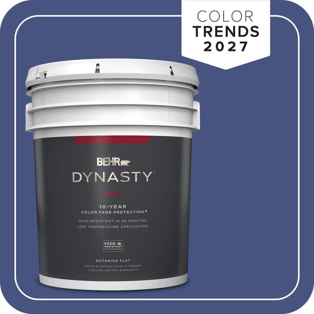 BEHR DYNASTY 5 gal. #PPU15-02 Mozart Flat Exterior Stain-Blocking Paint & Primer
