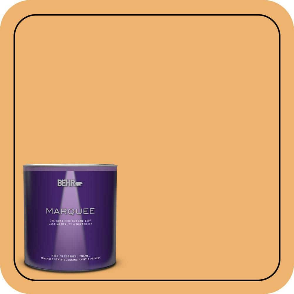 BEHR MARQUEE 1 qt. #PPU6-03 Sunburst Eggshell Enamel Interior Paint & Primer