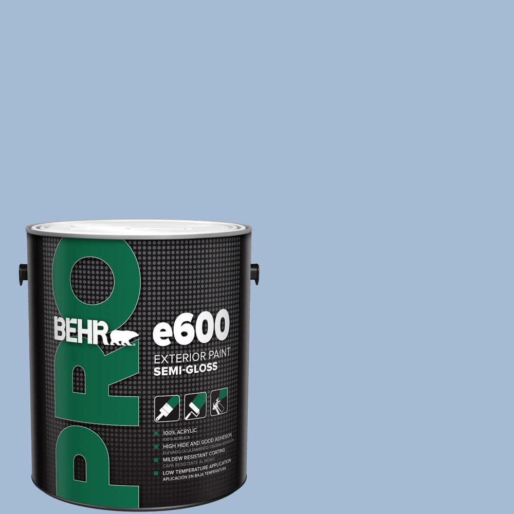BEHR PRO 1 gal. #M530-3 Perennial Blue Semi-Gloss Exterior Paint