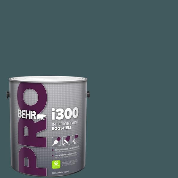 BEHR PRO 1 gal. #510F-7 Teal Forest Eggshell Interior Paint (2)