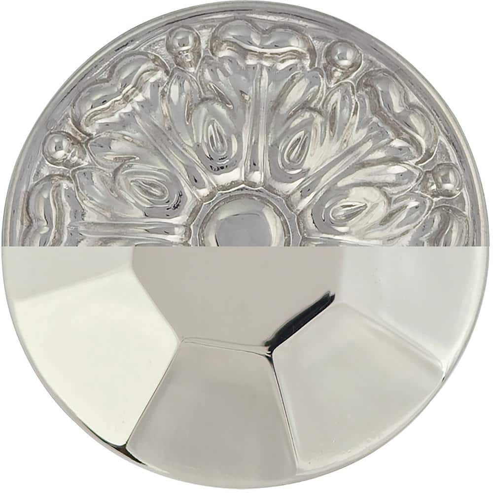 HICKORY HARDWARE Concealed 1/2 in. Overlay Face Frame Self-Close Polished Nickel Cabinet Hinges (2)
