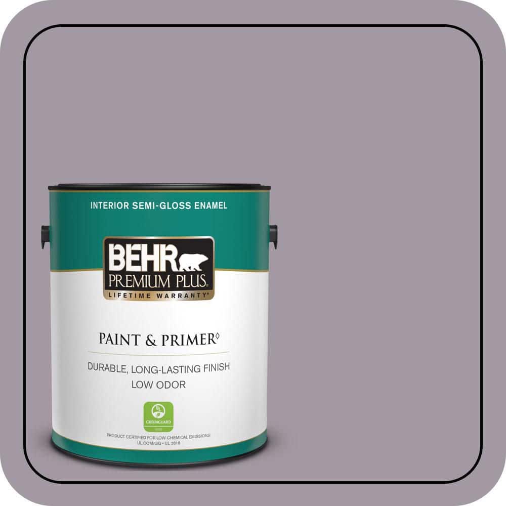 BEHR PREMIUM PLUS 1 gal. #N570-3 Art Nouveau Glass Semi-Gloss Enamel Low Odor Interior Paint & Primer