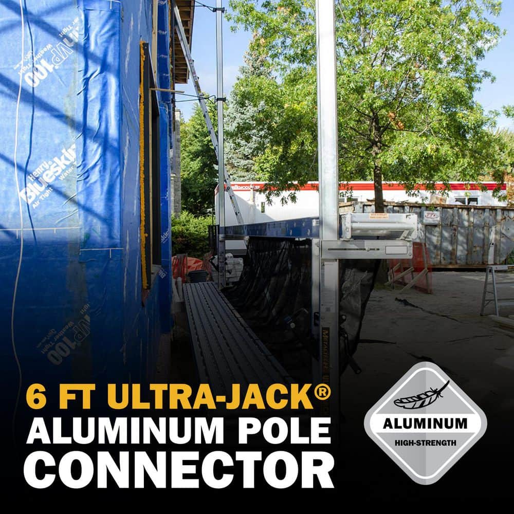 MetalTech Ultra-Jack 6 ft. Aluminum Pole Connector for the Ultra-Jack Aluminum Scaffolding System (2)