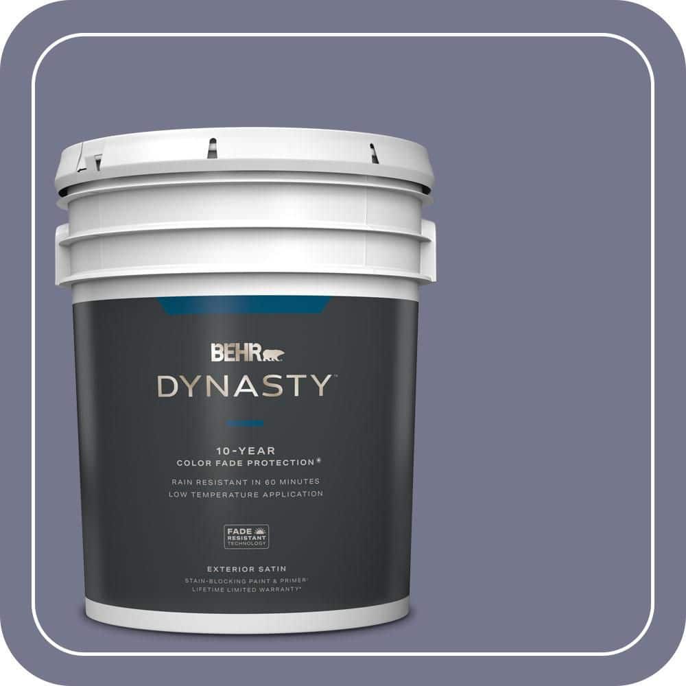 BEHR DYNASTY 5 gal. #630F-5 Vintage Satin Enamel Exterior Stain-Blocking Paint & Primer