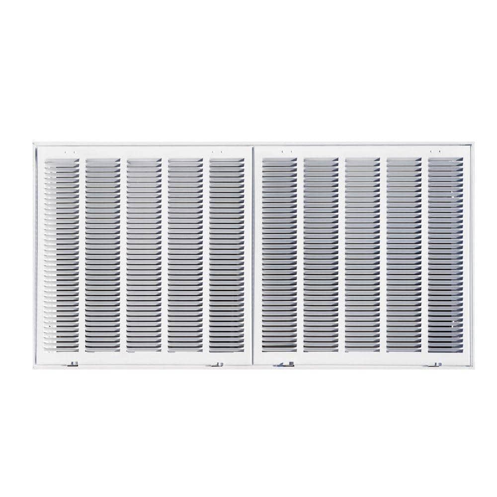 Everbilt 40 in. x 20 in. Steel Return Air Filter Grille in White