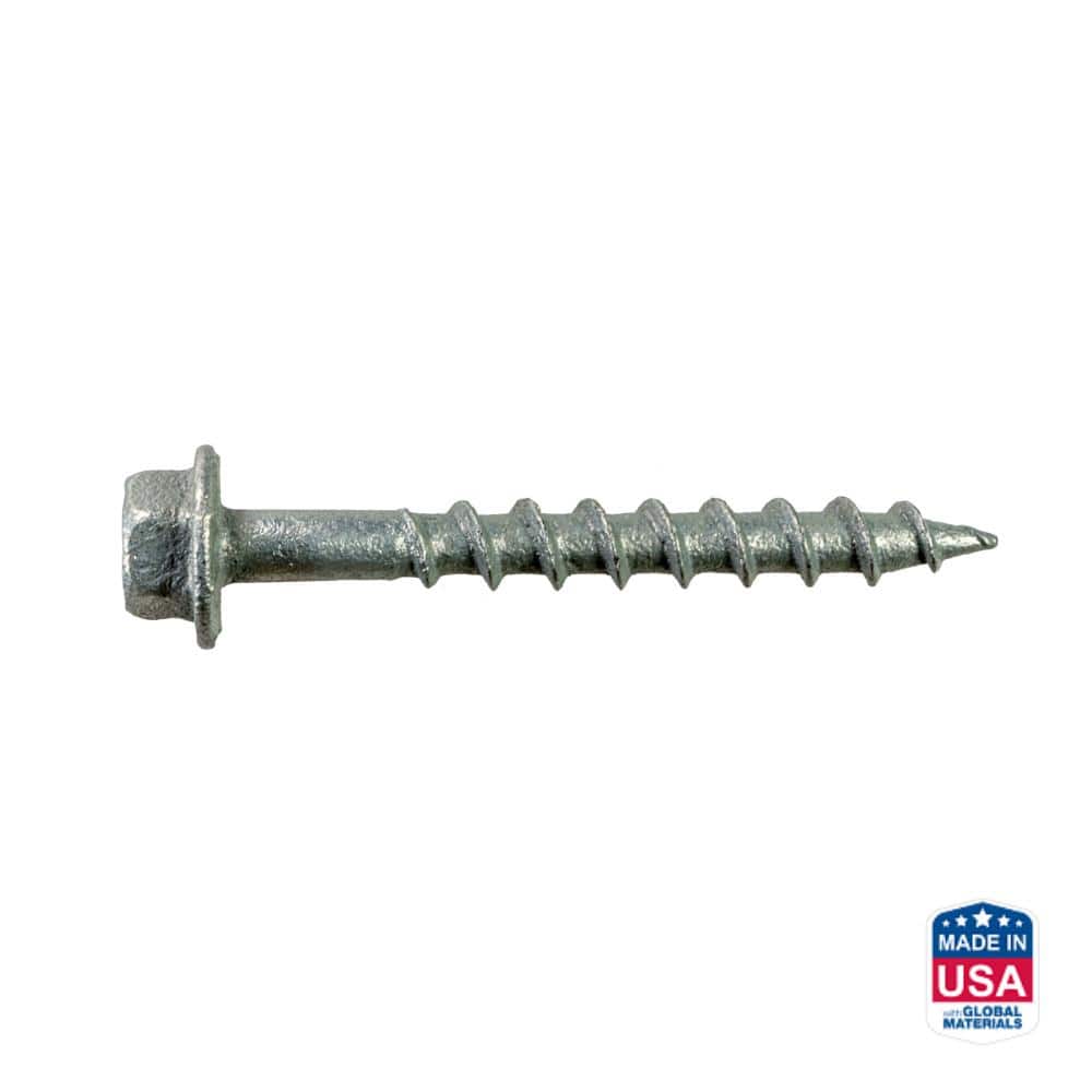 Simpson Strong-Tie 9 x 1-1/2 in. 1/4-Hex Drive, Hex Head, Mechanically Galvanized Strong-Drive SD Connector Wood Screw (500-Pack) (1)
