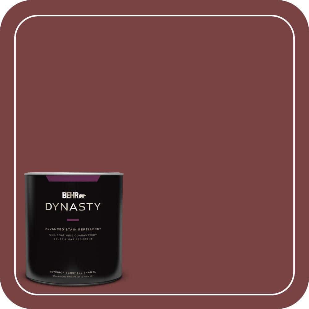 BEHR DYNASTY 1 qt. #S-H-140 Cinnamon Cherry Eggshell Enamel Interior Stain-Blocking Paint and Primer