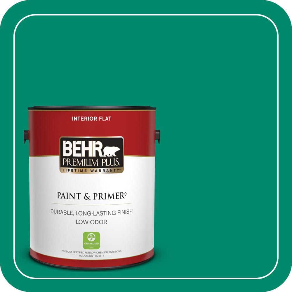 BEHR PREMIUM PLUS 1 gal. #P430-6A Celtic Queen Flat Low Odor Interior Paint & Primer