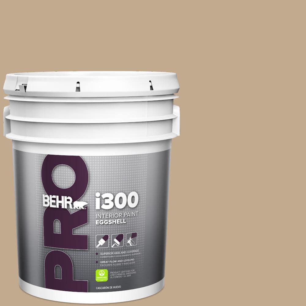 BEHR PRO 5 gal. #BXC-07 Palomino Tan Eggshell Interior Paint