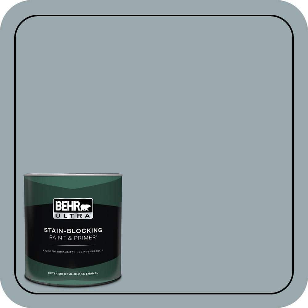 BEHR ULTRA 1 qt. #N470-4 NorWester Semi-Gloss Enamel Exterior Paint & Primer