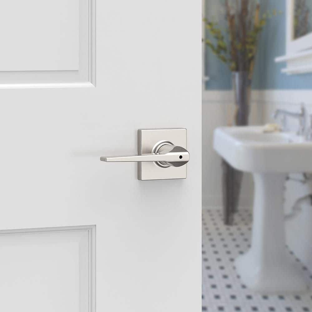 Kwikset Hollis Satin Nickel Hall/Closet Passage Door Lever (3)