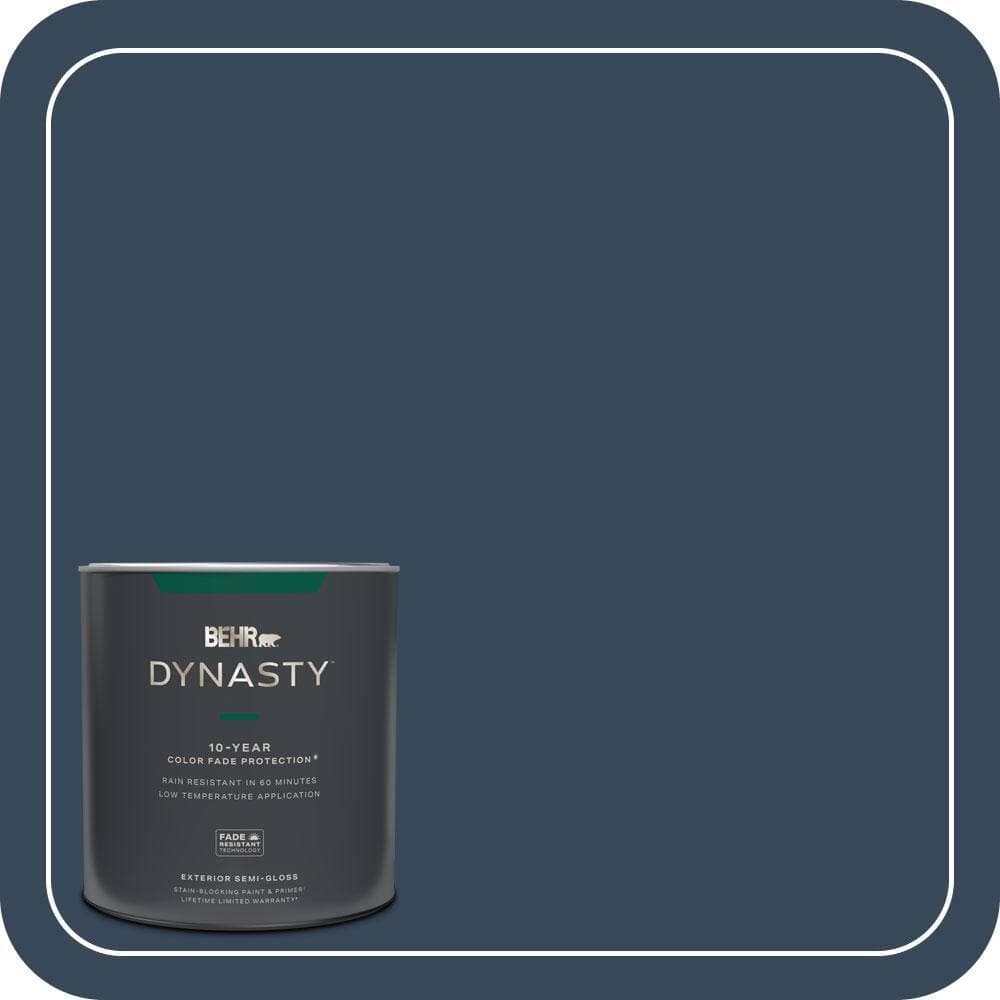 BEHR DYNASTY 1 qt. #570F-7 Midnight Dream Semi-Gloss Exterior Stain-Blocking Paint & Primer
