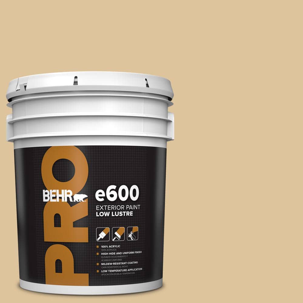 BEHR PRO 5 gal. #S300-3 Almond Cookie Low Luster Exterior Paint