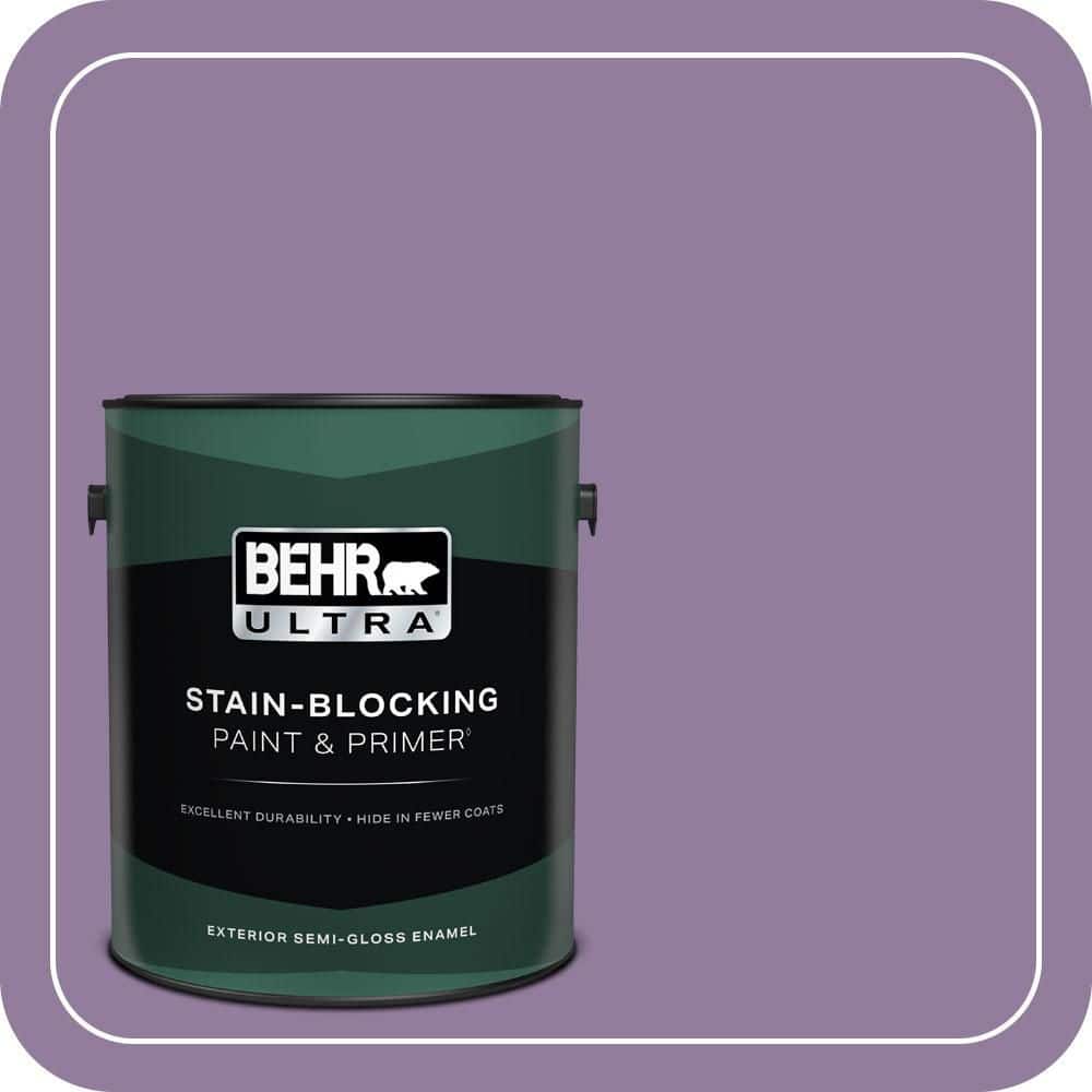 BEHR ULTRA 1 gal. #660D-5 Wildflower Semi-Gloss Enamel Exterior Paint & Primer