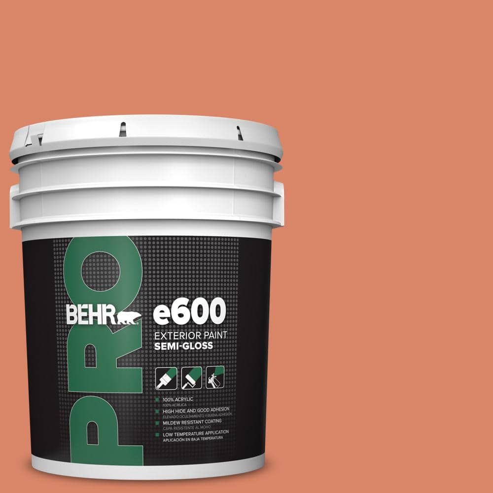 BEHR PRO 5 gal. #M180-5 King Salmon Semi-Gloss Exterior Paint