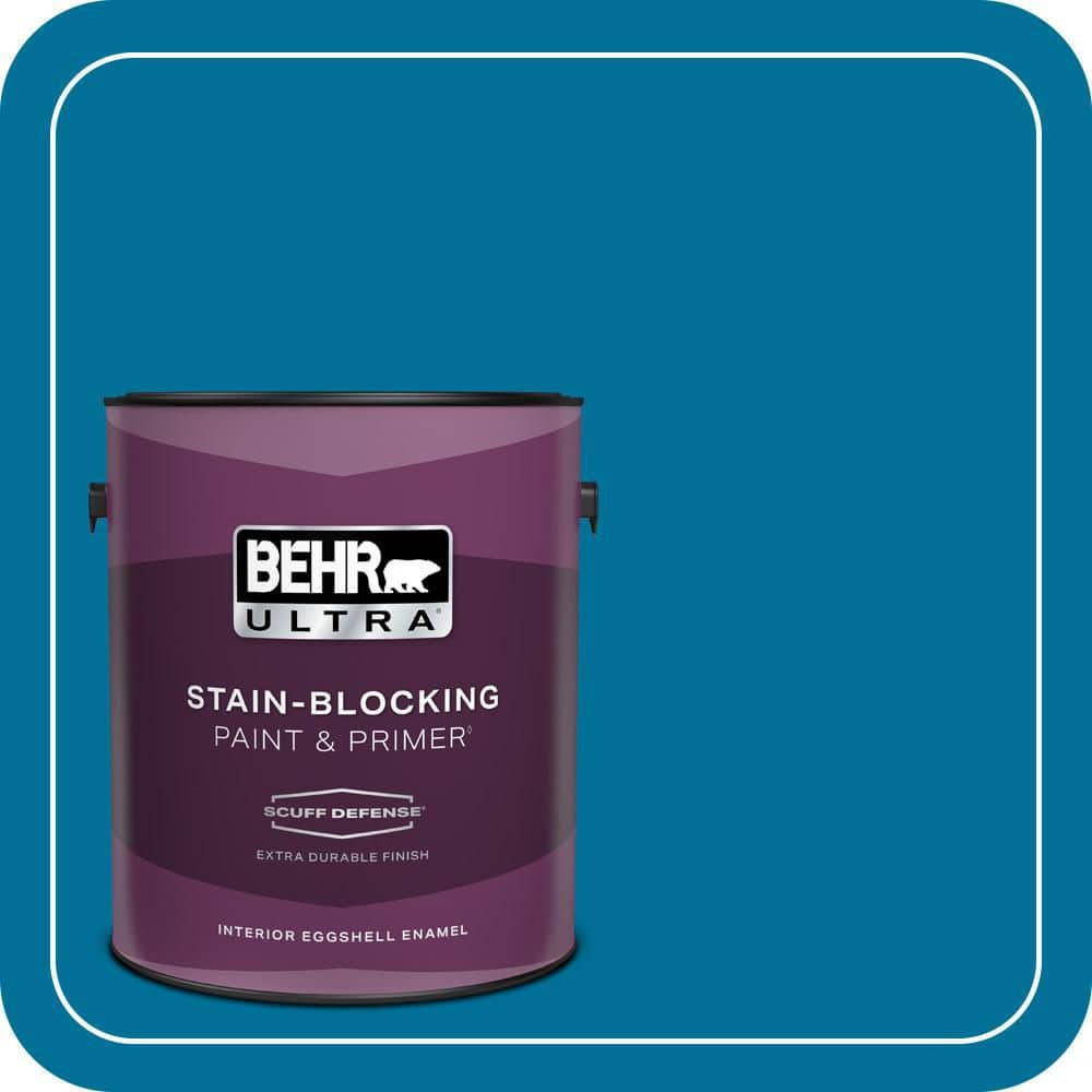 BEHR ULTRA 1 gal. #S-G-530 Glacier Lake Extra Durable Eggshell Enamel Interior Paint & Primer