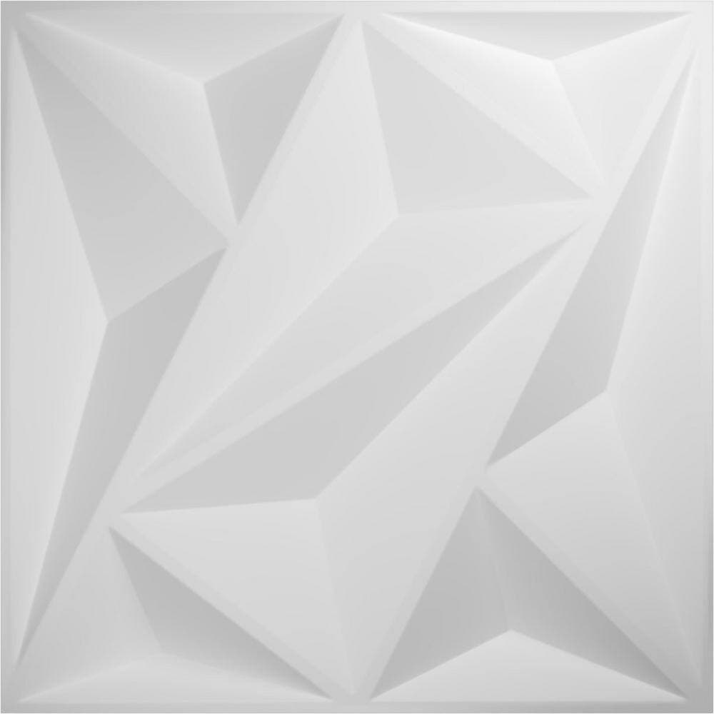 Ekena Millwork 19-5/8-in W x 19-5/8-in H Marquise EnduraWall Decorative 3D Wall Panel White (3)