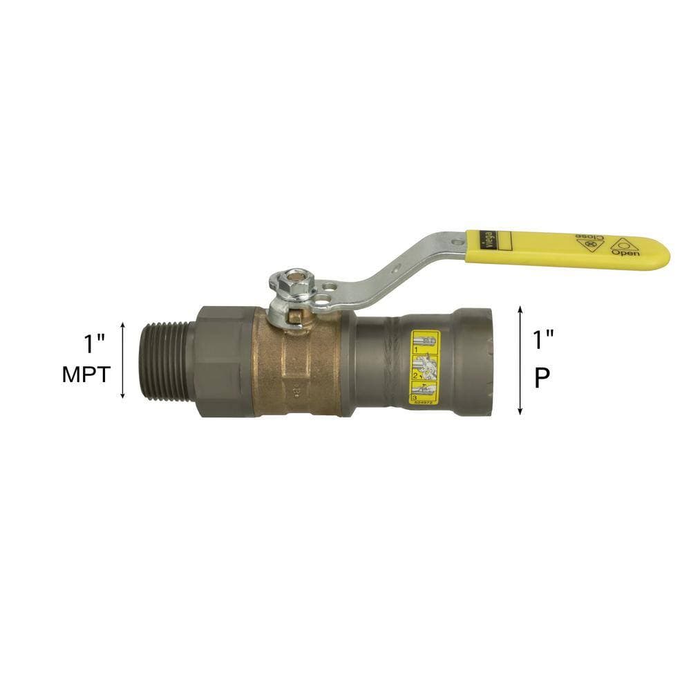 Viega MegaPressG MPT Carbon Steel Ball Valve (Gas Only) (2)