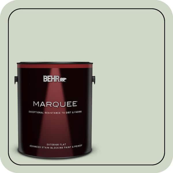 BEHR MARQUEE 1 gal. #S390-2 Spring Valley Flat Exterior Paint & Primer (2)