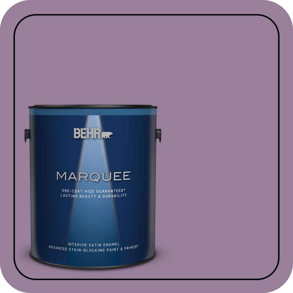 BEHR MARQUEE 1 gal. #670D-6 Mixed Berries Satin Enamel Interior Paint & Primer