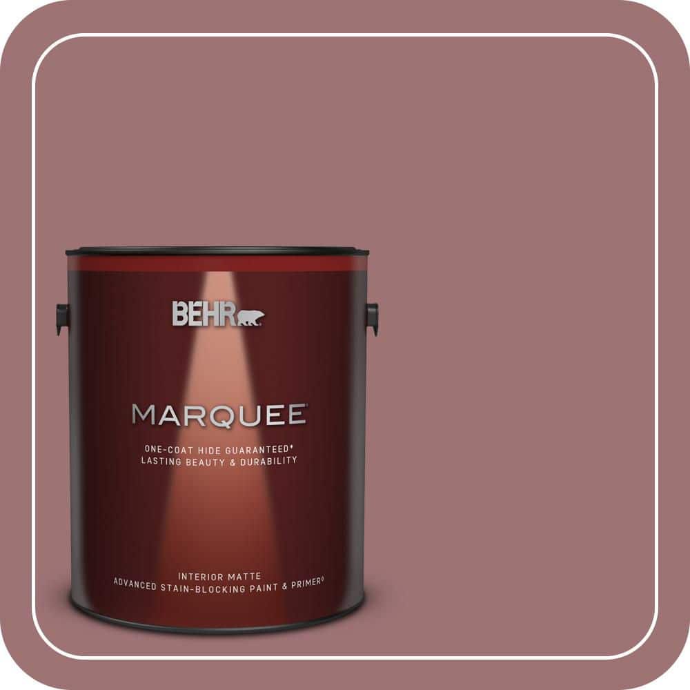 BEHR MARQUEE 1 gal. #QE-05 Regal Rose Matte Interior Paint & Primer (1)