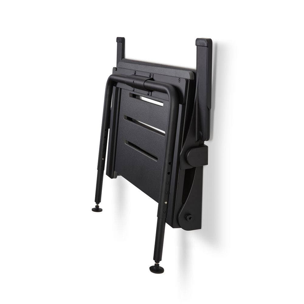 SEACHROME Silhouette Comfort Plus Heavy Duty Folding Wall Mount Shower Chair Seat Phenolic Stainless Steel Black Seat and Frame (3)