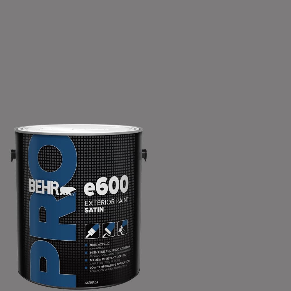 BEHR PRO 1 gal. #BXC-58 Stormy Gray Satin Exterior Paint (1)