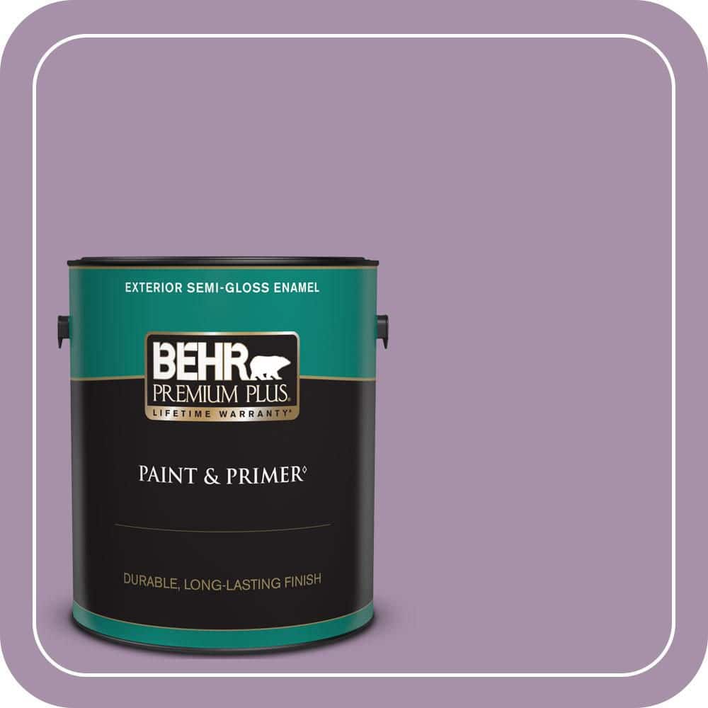 BEHR PREMIUM PLUS 1 gal. #MQ5-33 Uptown Girl Semi-Gloss Enamel Exterior Paint & Primer