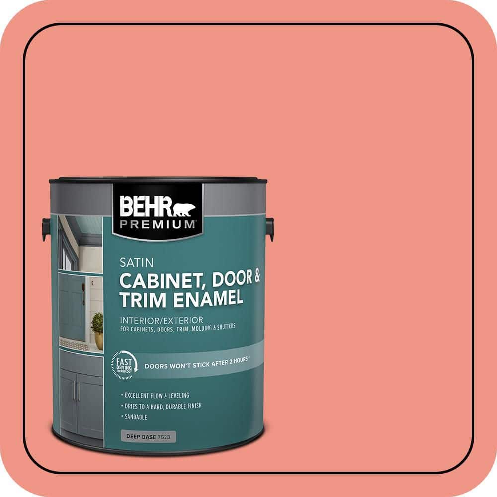 BEHR PREMIUM 1 gal. #P180-4 Guava Jelly Satin Enamel Interior/Exterior Cabinet, Door & Trim Paint