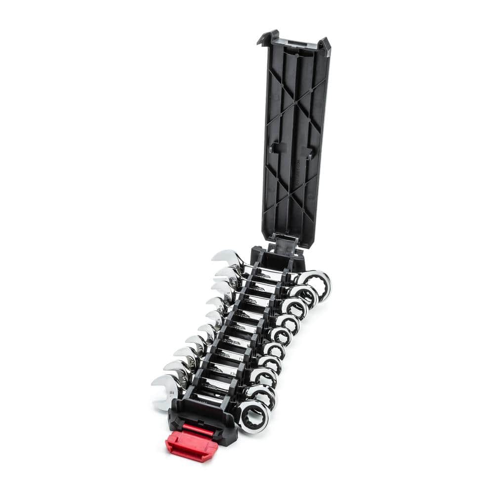 Husky Stubby Ratcheting SAE/MM Combination Wrench Set (10-Piece) (2)