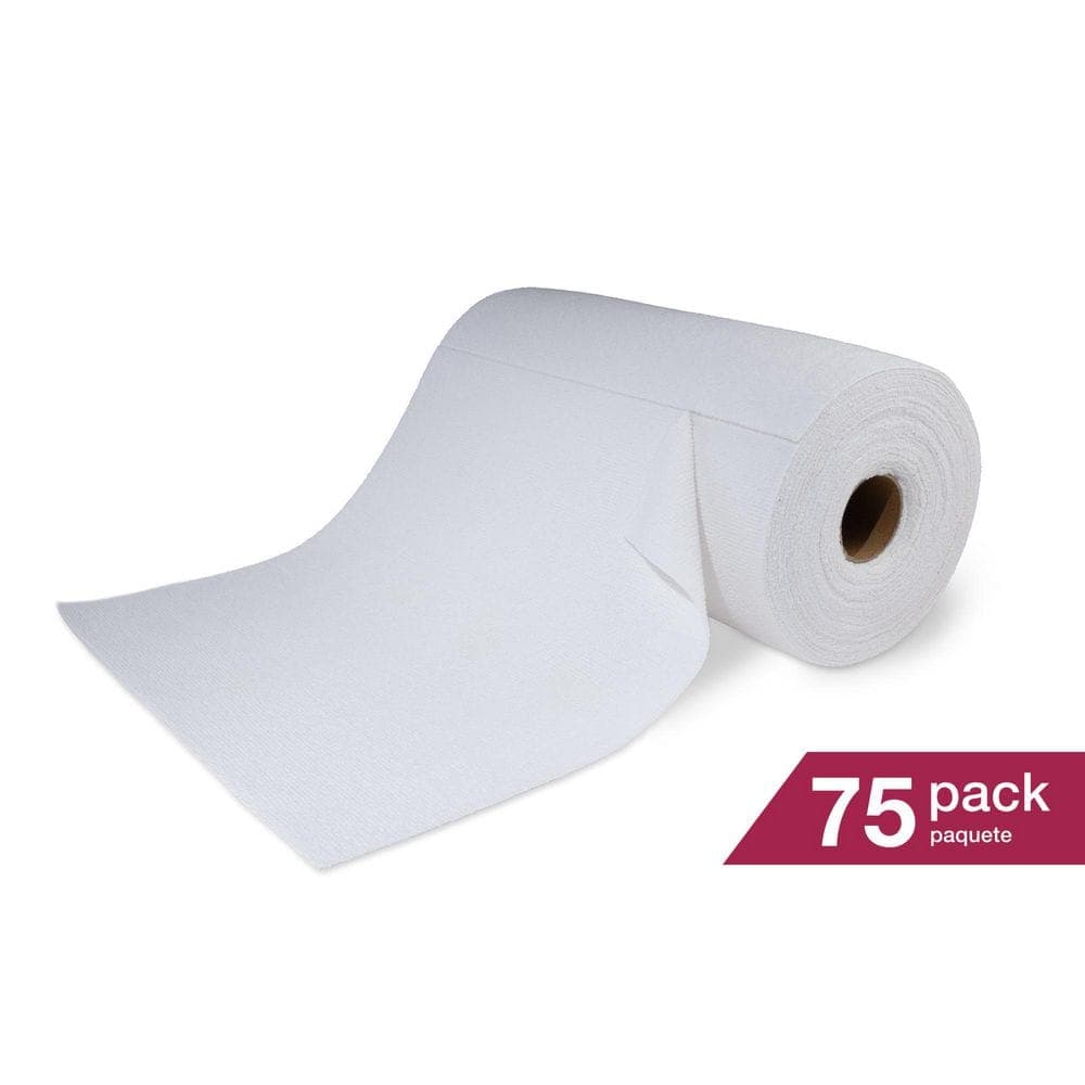 HDX 12 in. W x 12 in. L Microfiber Painter's Towel Roll (75 Pack) (4)