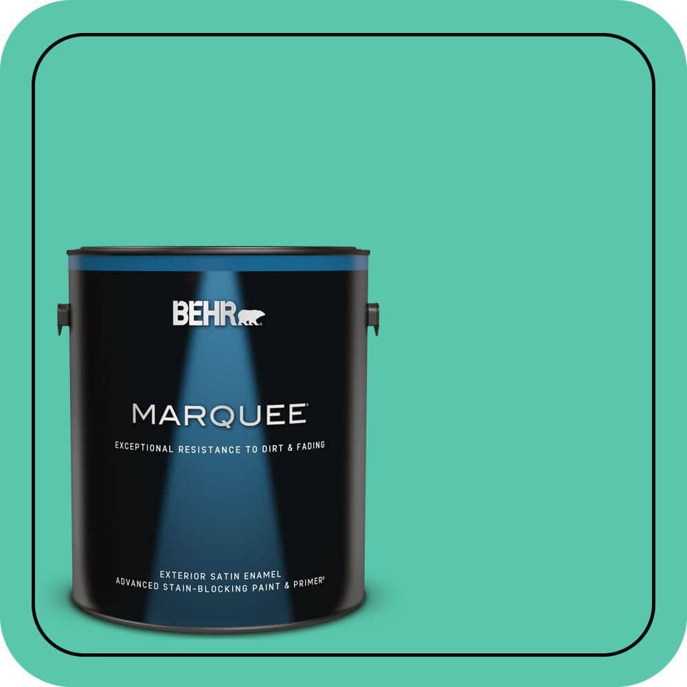 BEHR MARQUEE 1 gal. #P430-4 Kauai Satin Enamel Exterior Paint & Primer