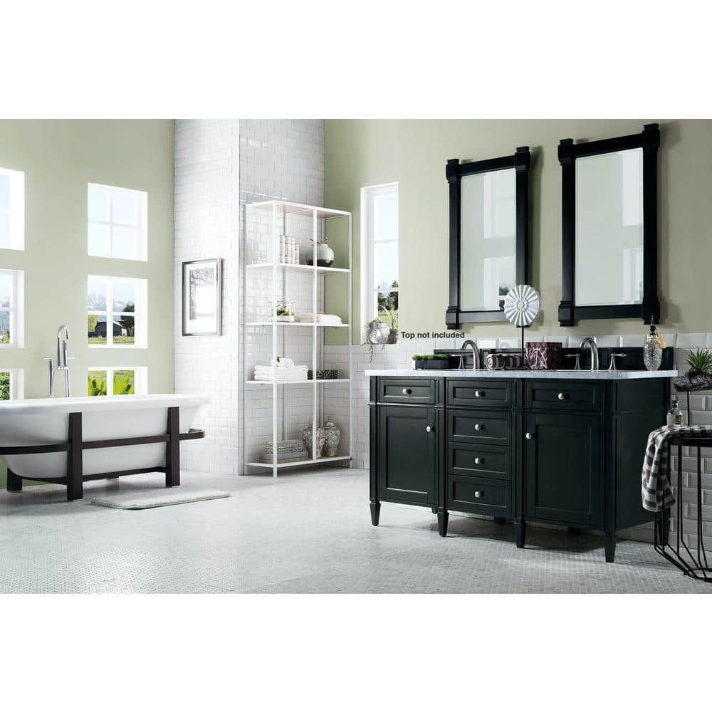 James Martin Vanities Brittany 58.8 in. W 23 in. D 32.8 in. H Double Bath Vanity CabinetWithout Top