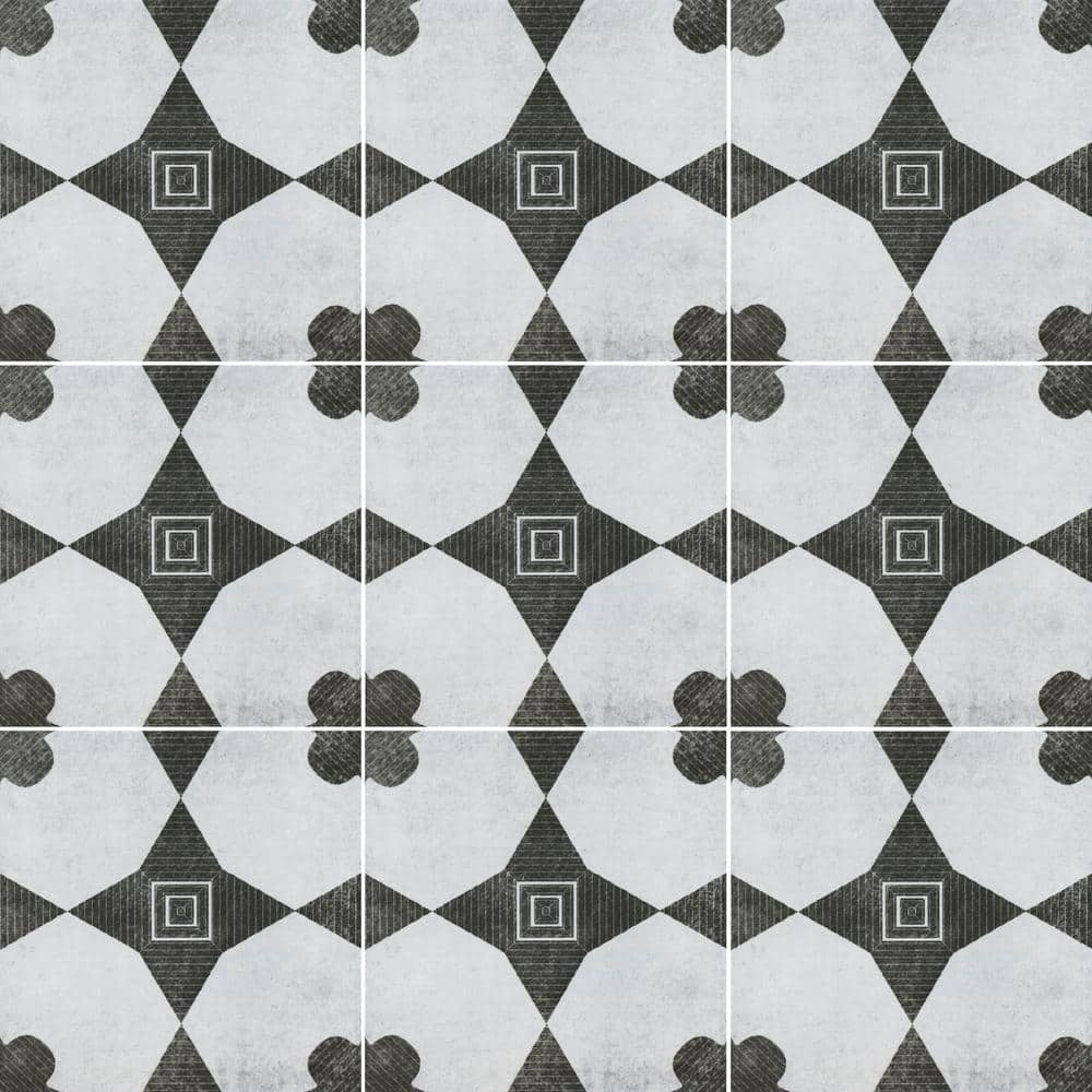 MSI Sakura 8 in. x 8 in. Matte Porcelain Encaustic Floor and Wall Tile (5.16 sq. ft./Case)