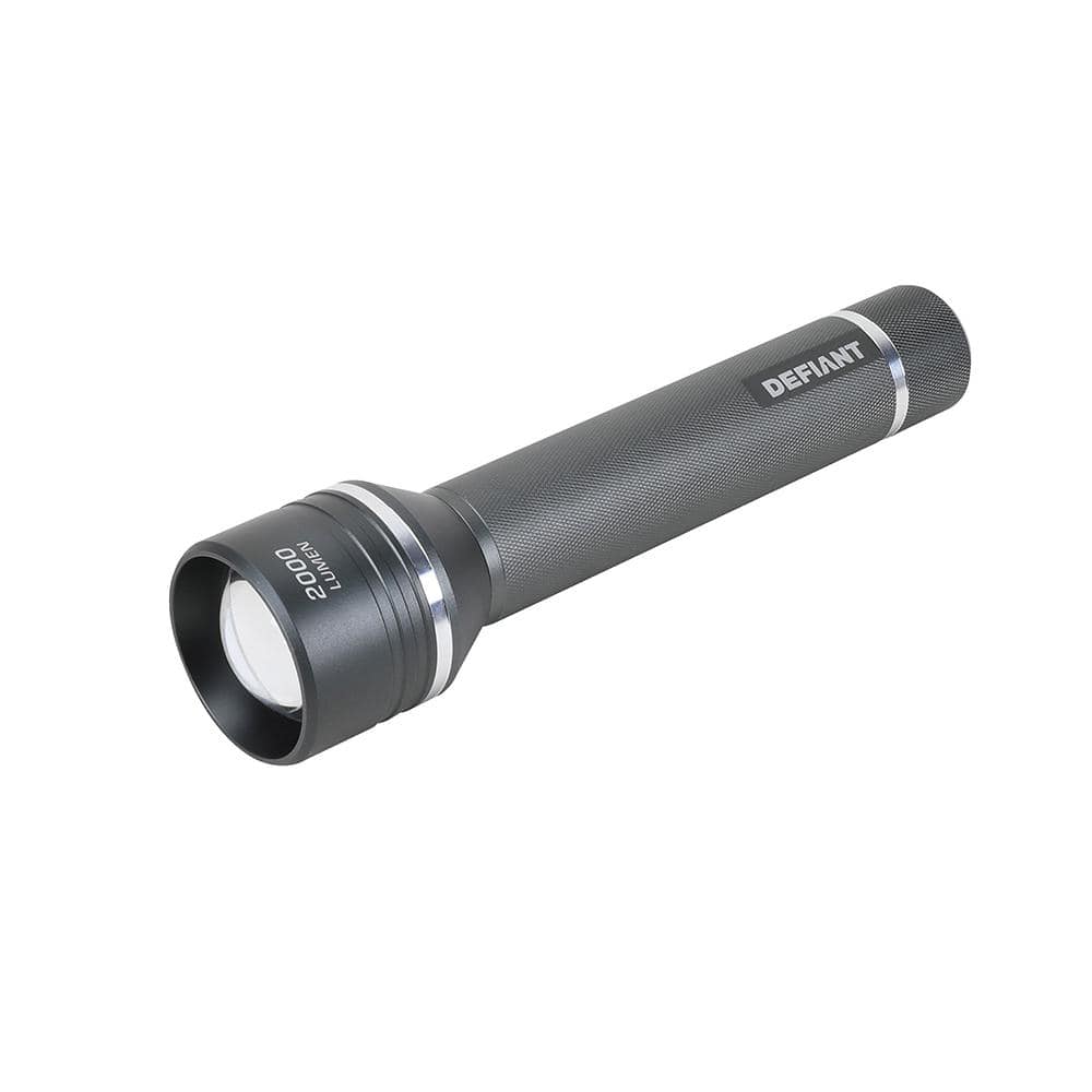 Defiant 2000 Lumens LED Slide-to-Focusing Alkaline Flashlight (2)