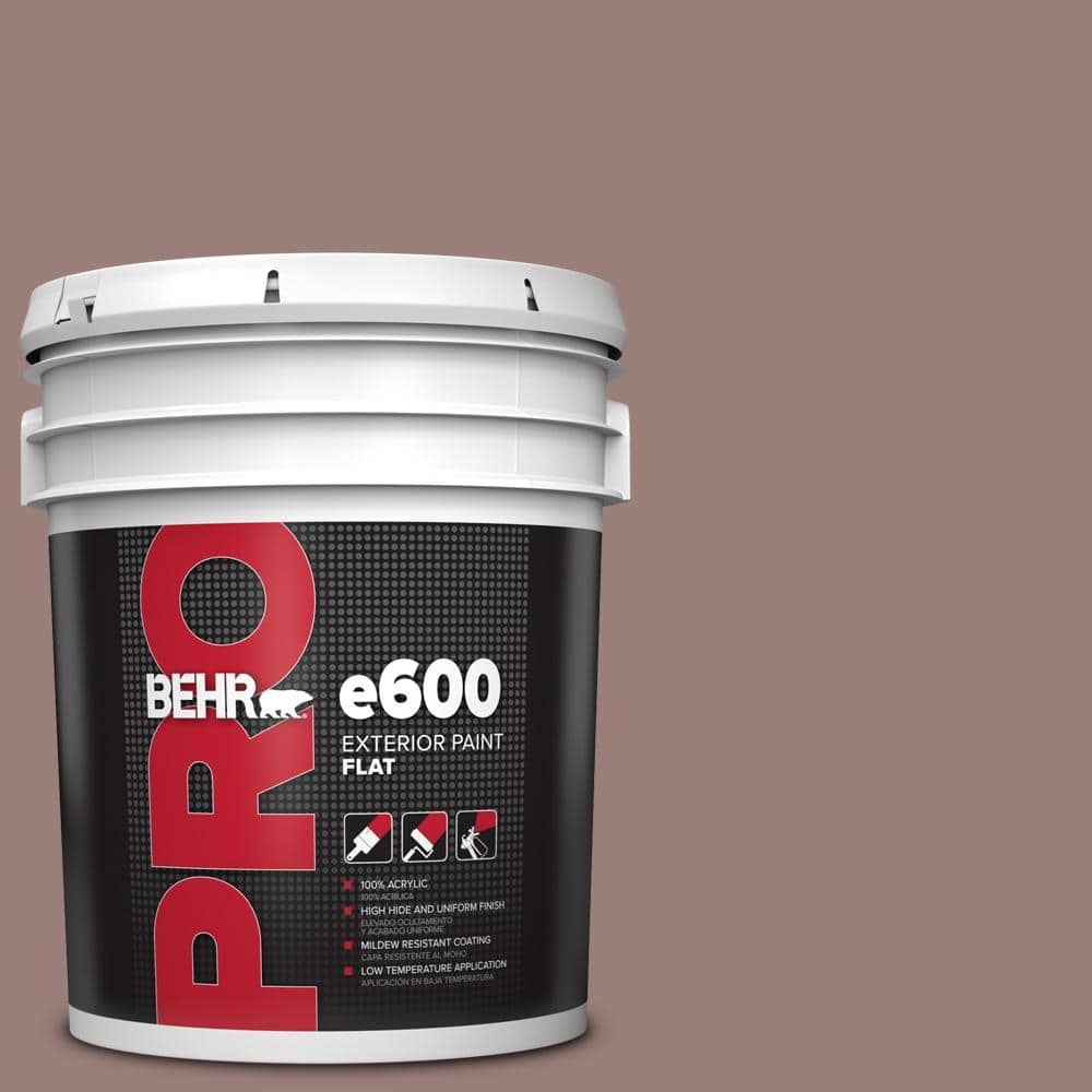 BEHR PRO 5 gal. #180F-5 Cougar Flat Exterior Paint
