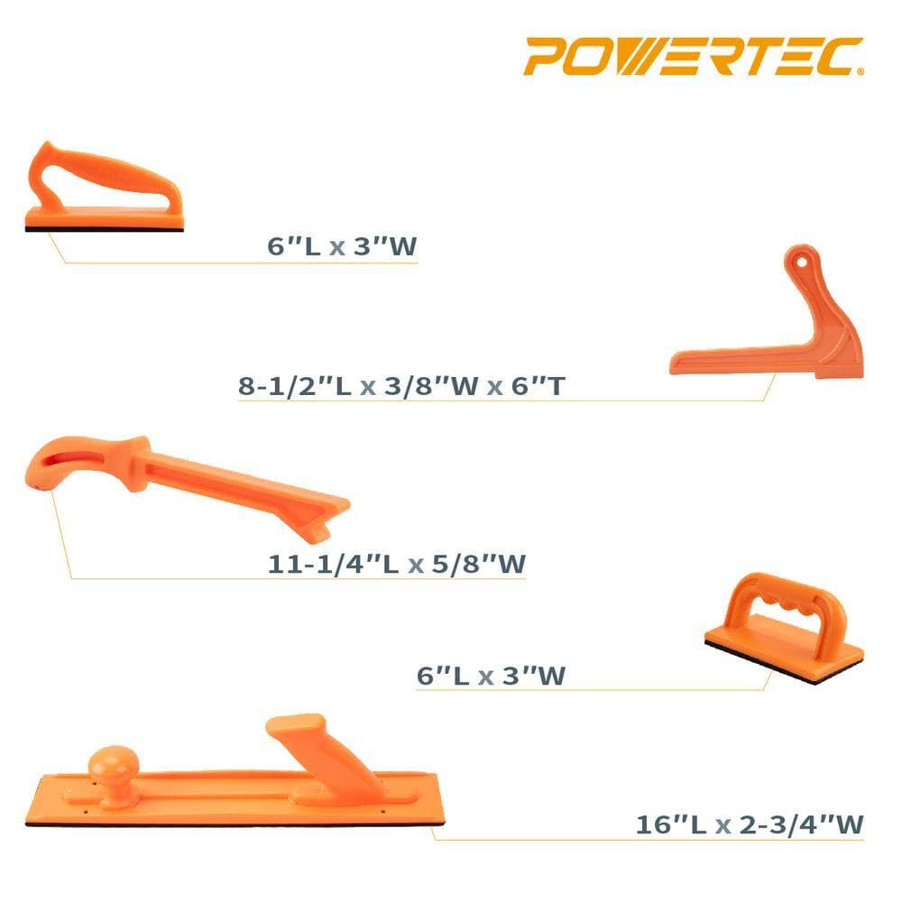‎POWERTEC Rolling Foldable Table Saw Stand with Push Block & Push Stick Set, Adjustable Mounting Options, 330 lbs. Downward Force (3)