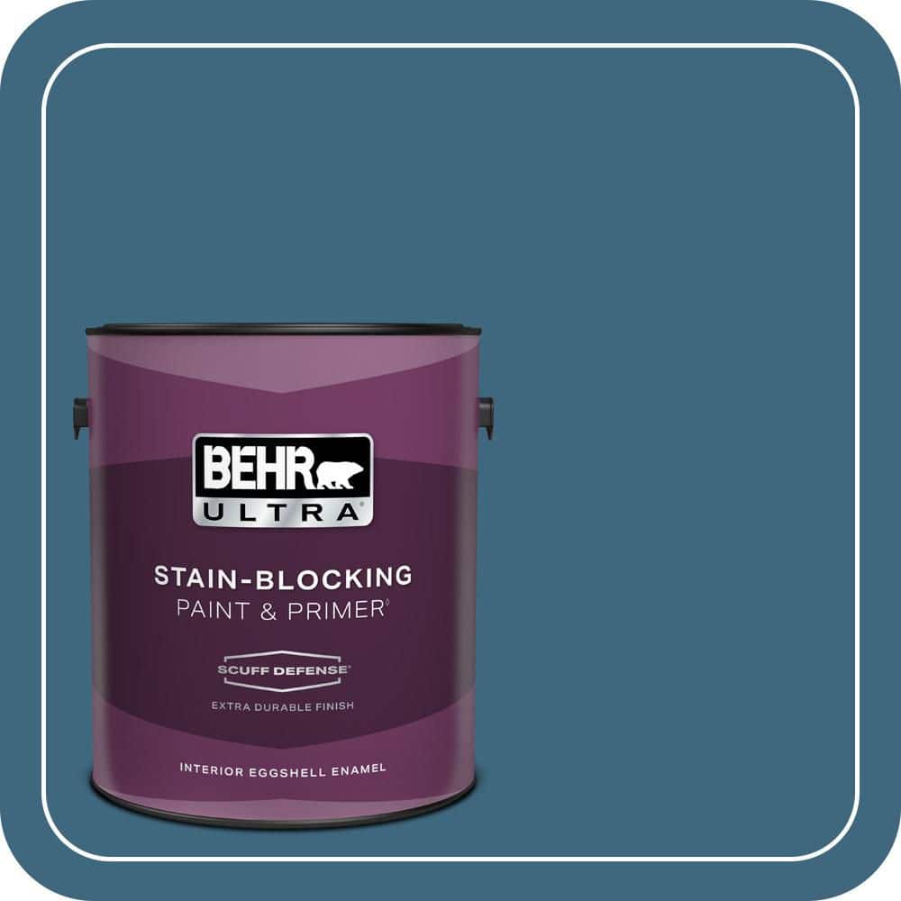 BEHR ULTRA 1 gal. #MQ5-61 Ocean Storm Extra Durable Eggshell Enamel Interior Paint & Primer