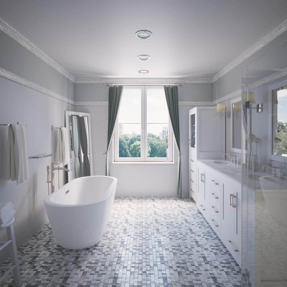 Wyndham Collection Sheffield 70.75 in. W 21.5 in. D 34.25 in. H Double Bath Vanity Cabinet without Top White (4)
